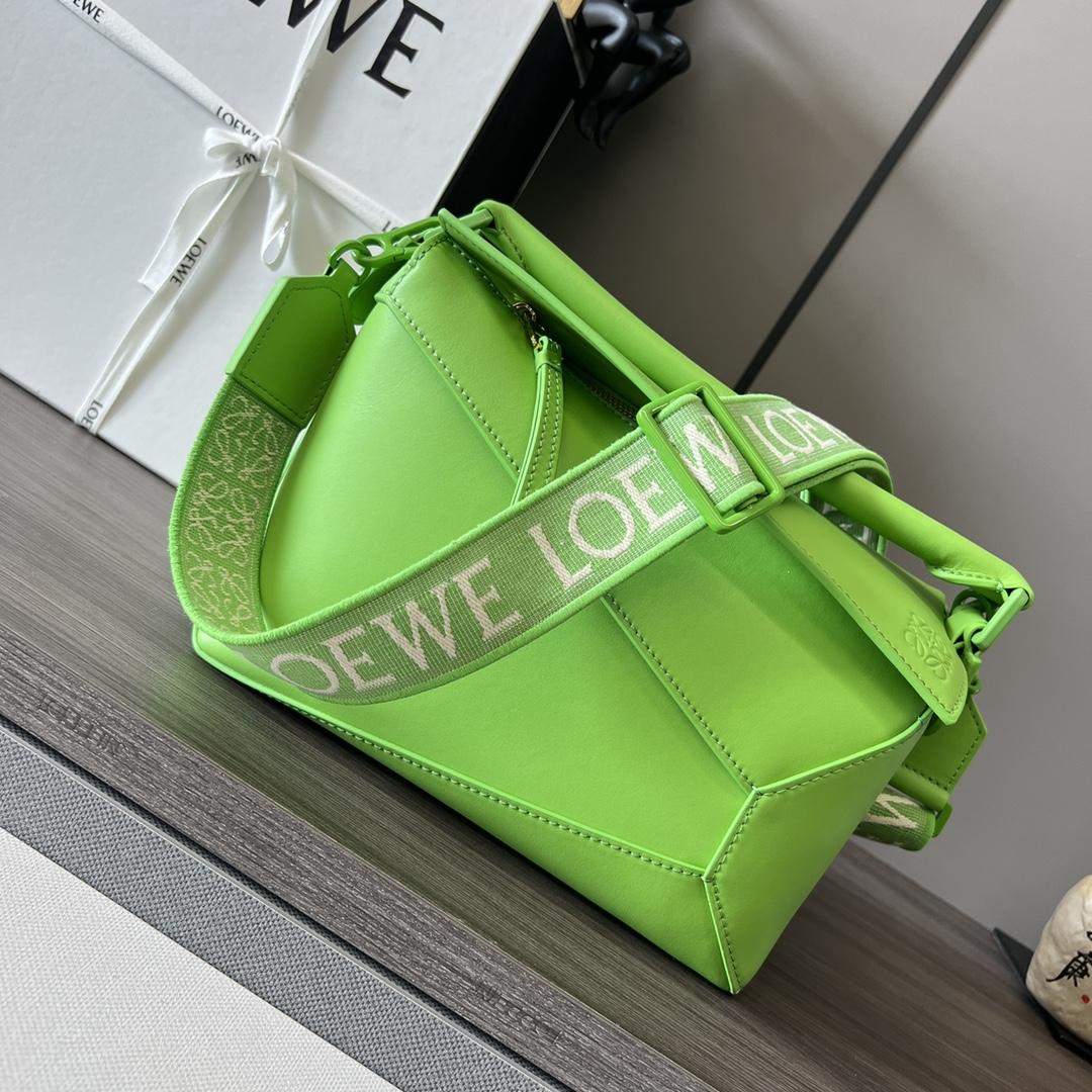 Loewe Small Puzzle Edge Bag In Satin Calfskin - DopestKickz