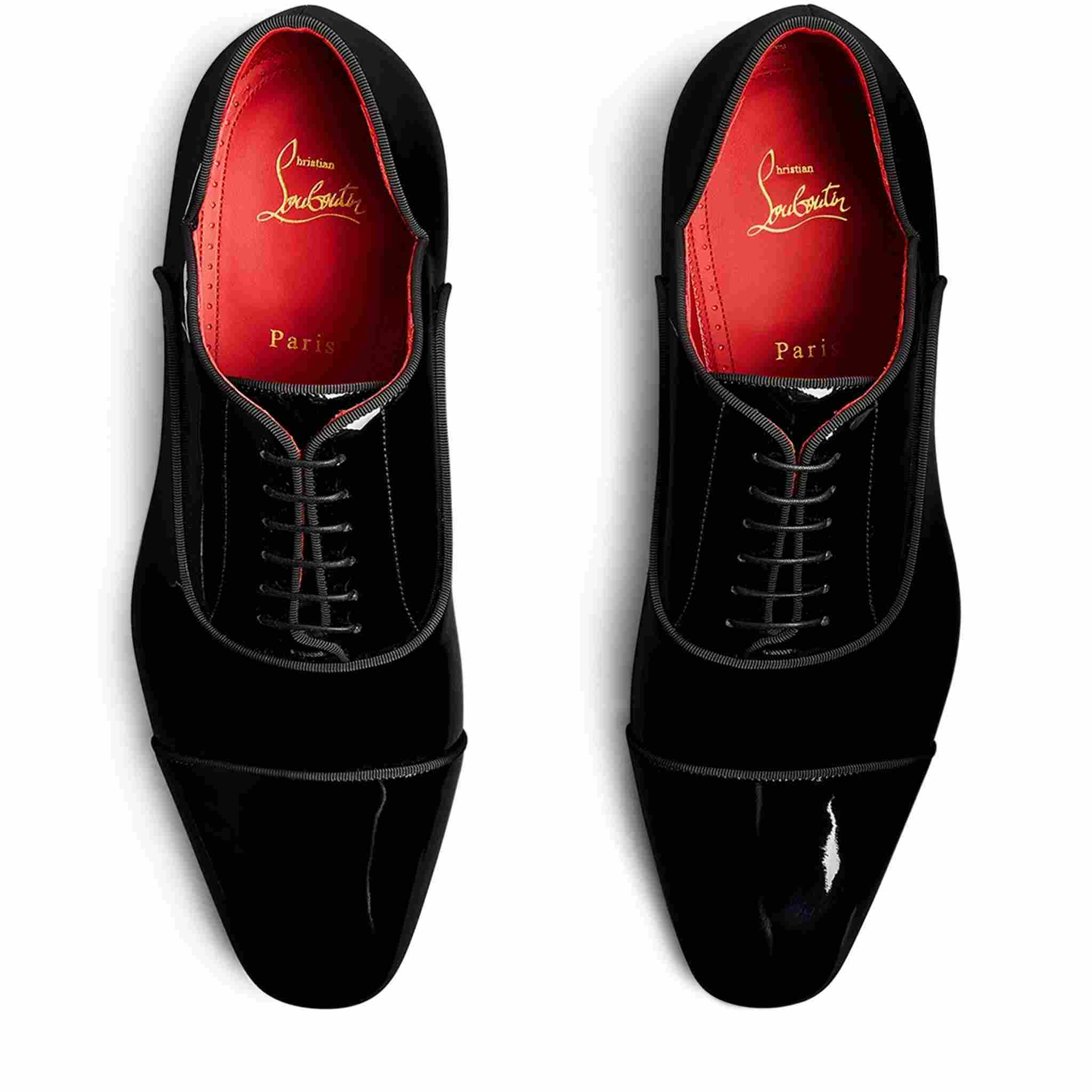 Christian Louboutin Greggy Chick Patent Leather Oxford Shoes - DopestKickz