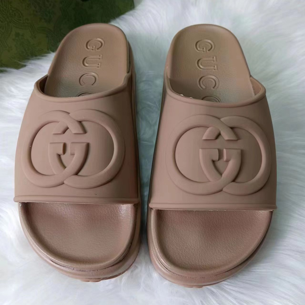 Gucci Interlocking G Slide Sandal  - DopestKickz