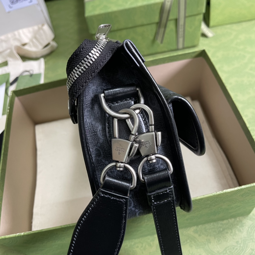 Gucci Messenger Bag With Interlocking G(21*16.5*8cm)    - DopestKickz