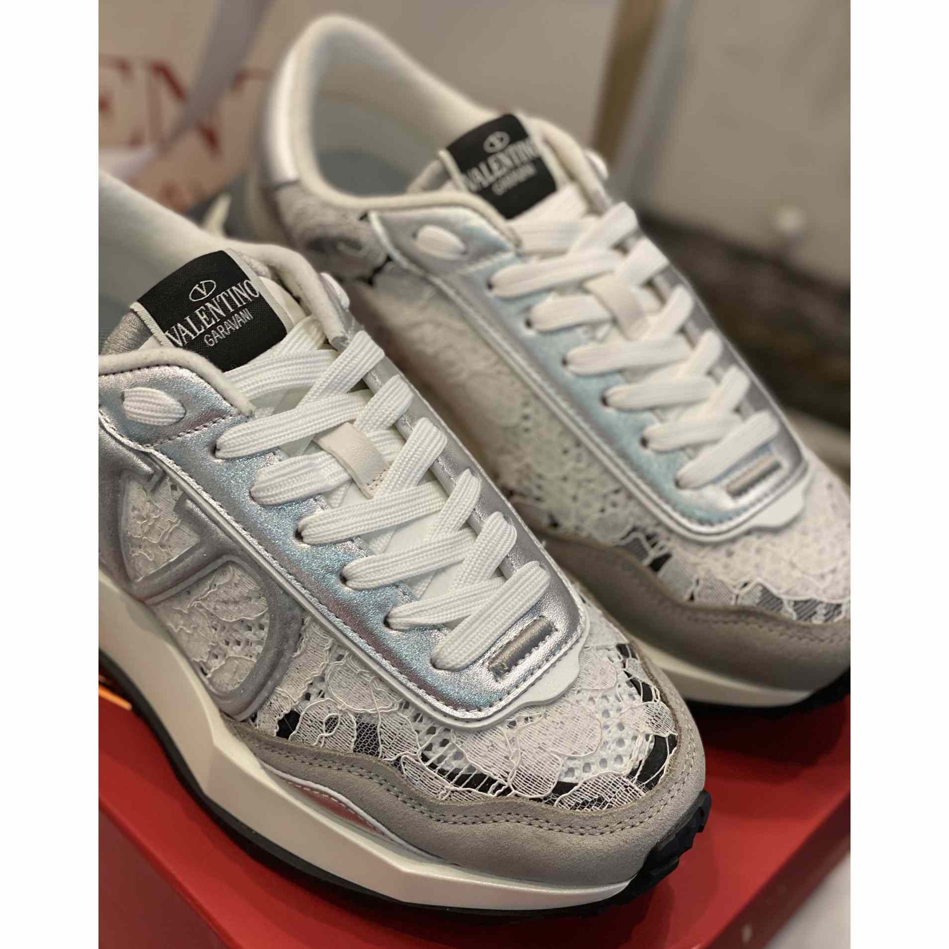 Valenti Lace And Mesh Lacerunner Sneaker  - DopestKickz