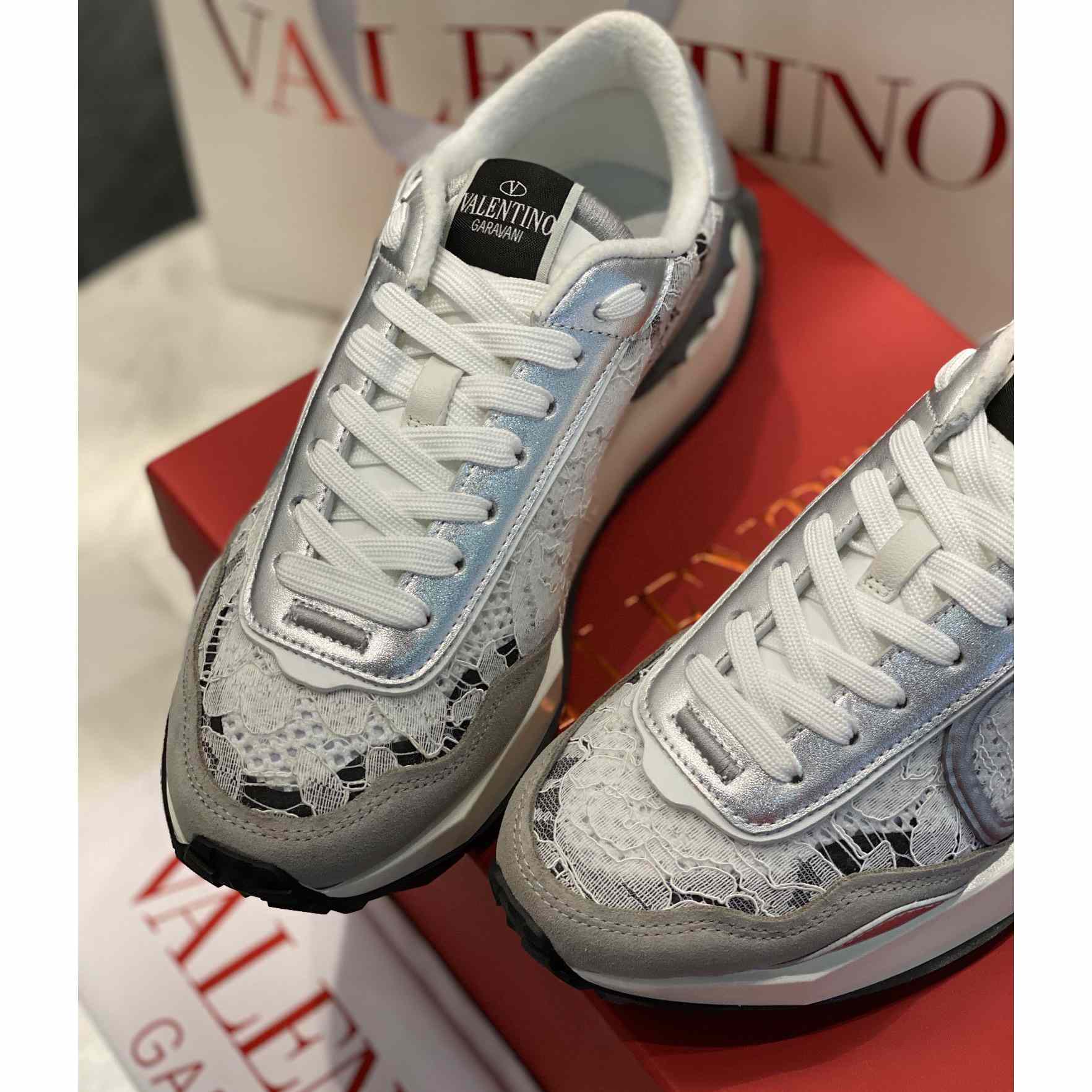 Valenti Lace And Mesh Lacerunner Sneaker  - DopestKickz