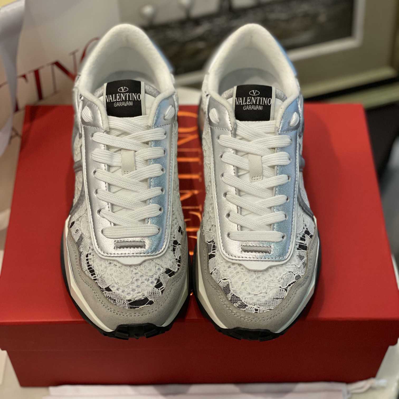 Valenti Lace And Mesh Lacerunner Sneaker  - DopestKickz