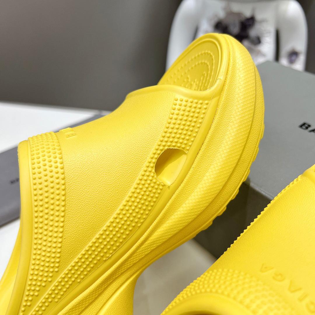Balenciaga Women's Pool Crocs™ Slide Sandal In Yellow - DopestKickz