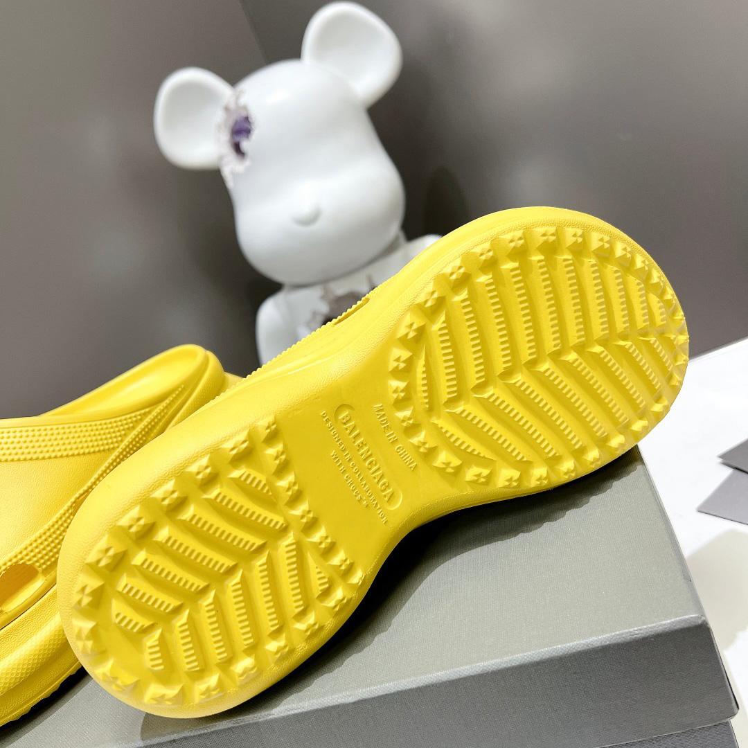 Balenciaga Women's Pool Crocs™ Slide Sandal In Yellow - DopestKickz