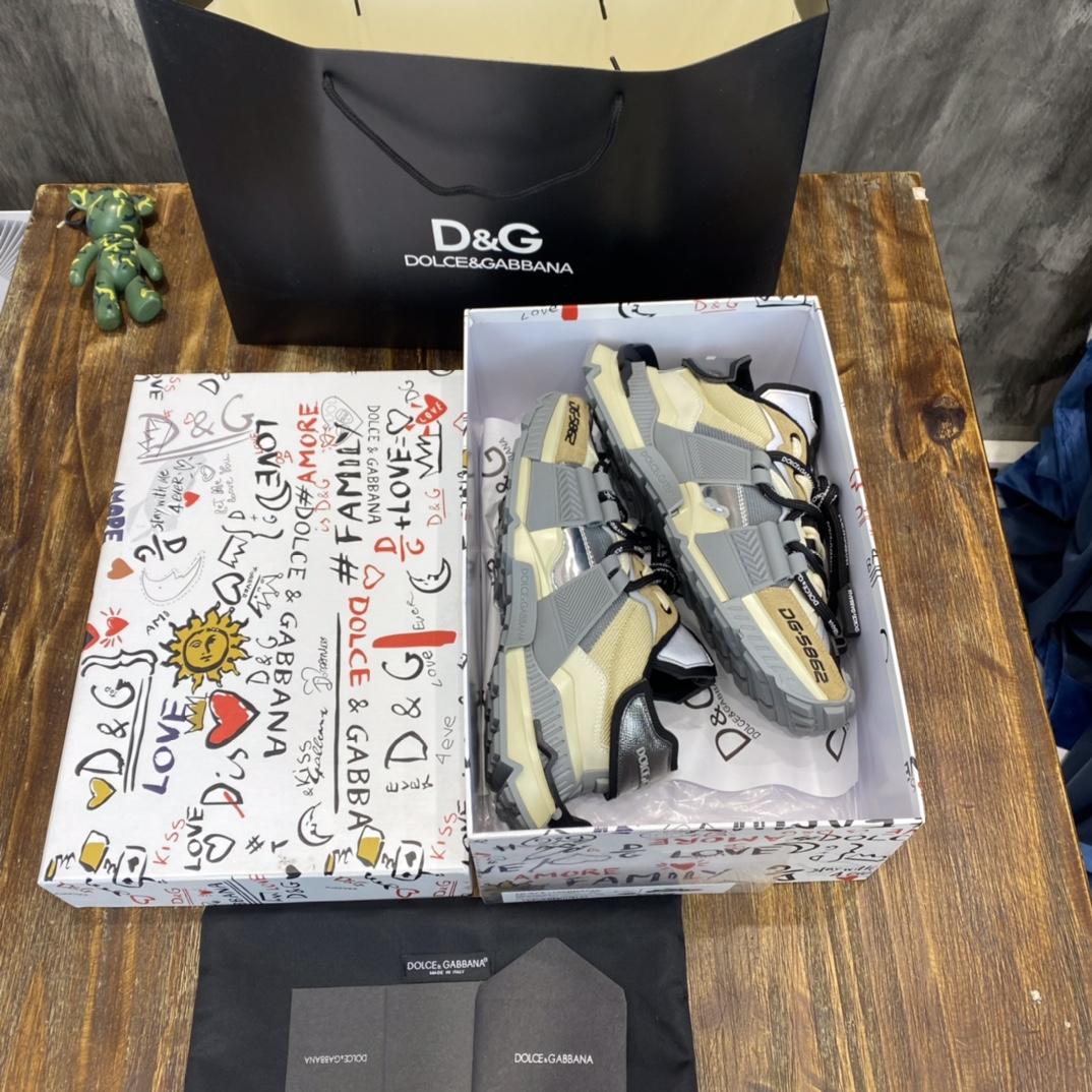 Dolce & Gabbana Mixed-materials Space Sneakers - DopestKickz