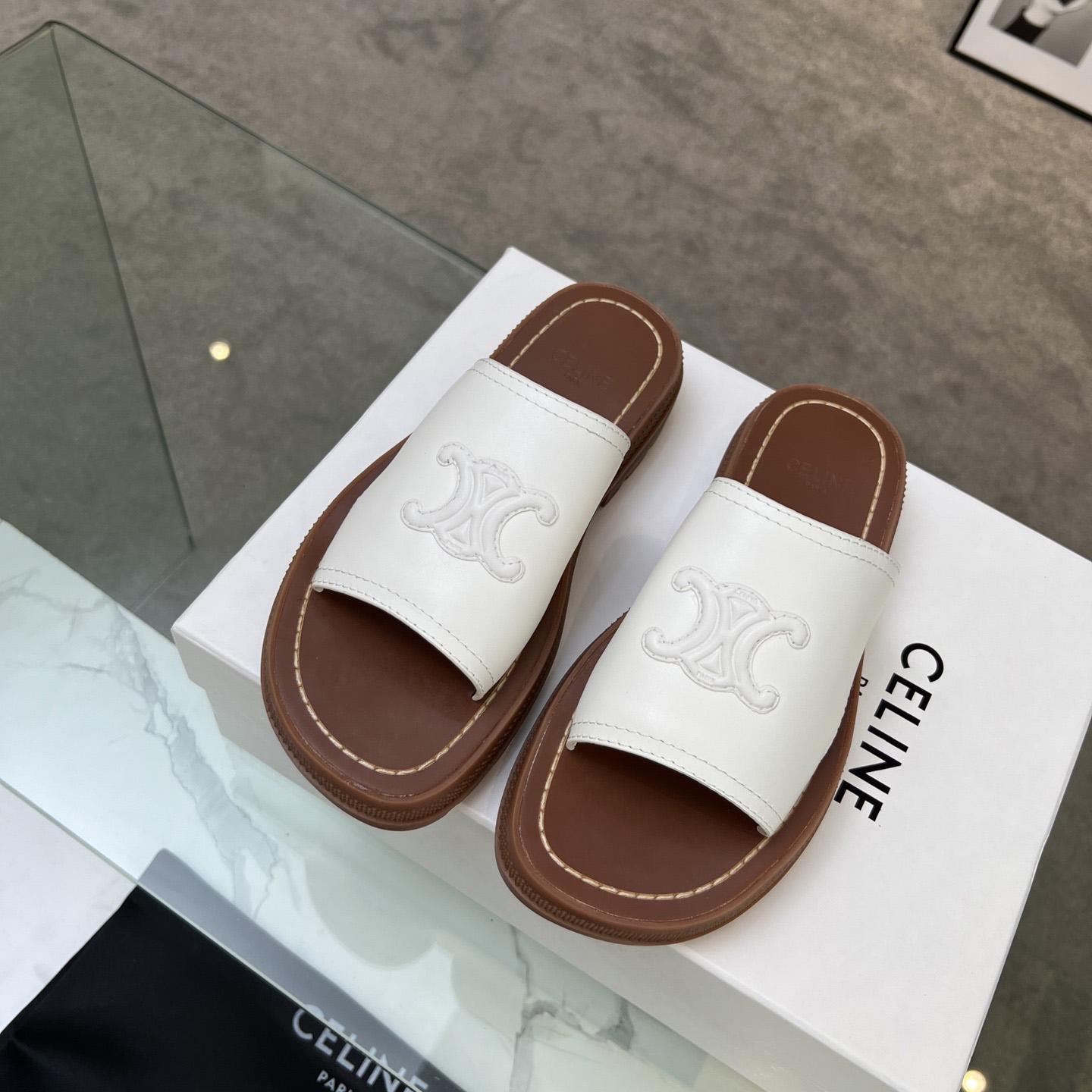 Celine Clea Triomphe Slide In Vegetable - DopestKickz