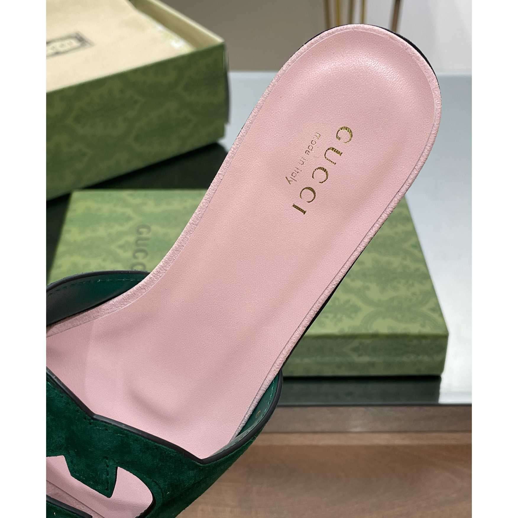 Gucci Women's Interlocking G Cut-out Slide Sandal - DopestKickz