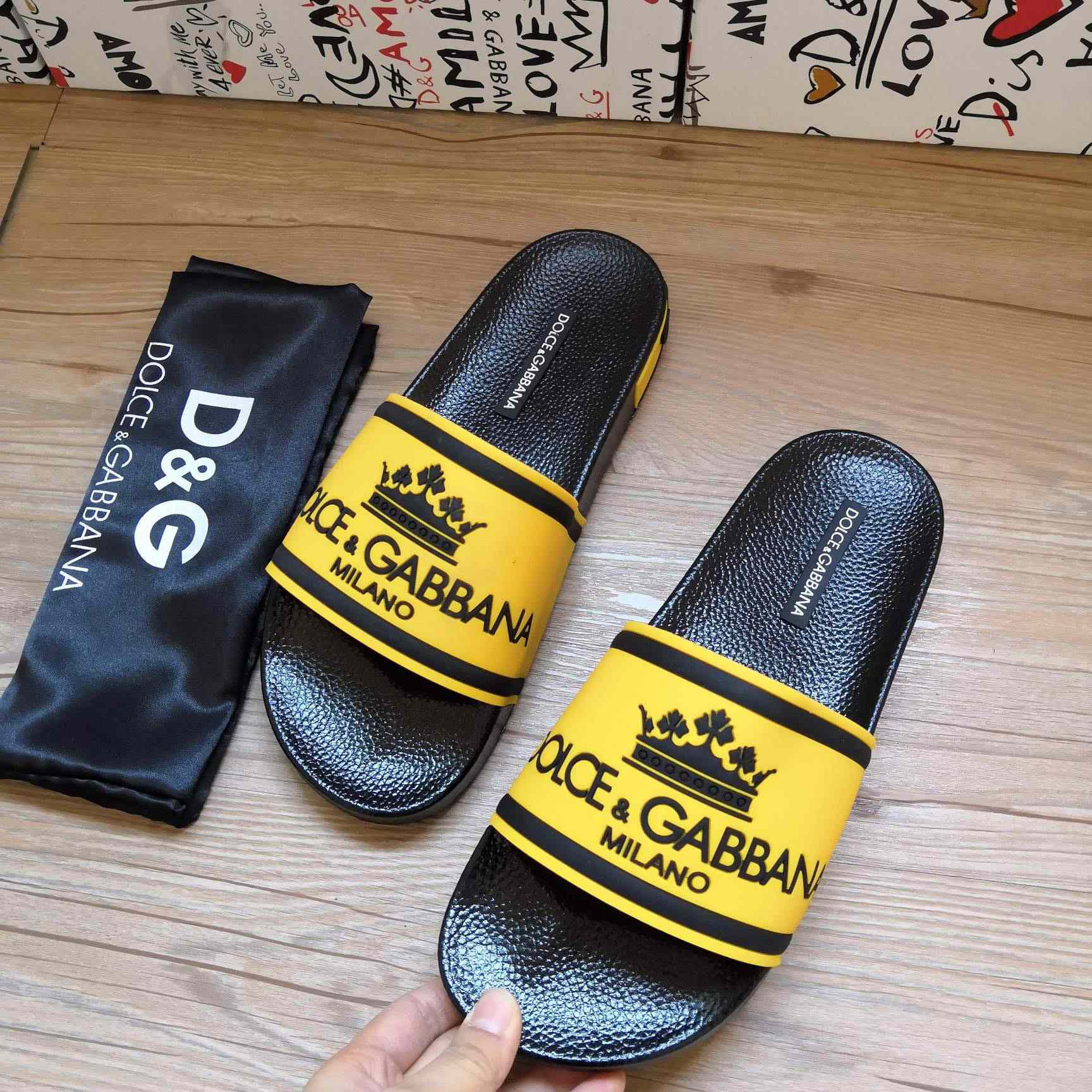 Dolce & Gabbana Logo Slides - DopestKickz