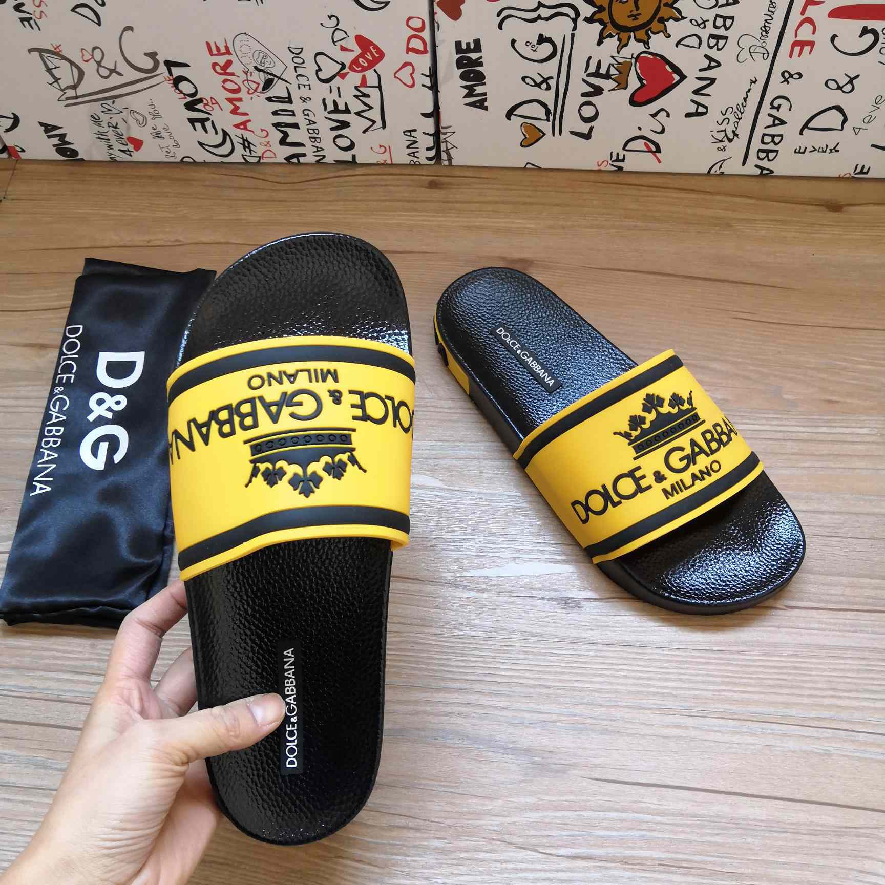 Dolce & Gabbana Logo Slides - DopestKickz