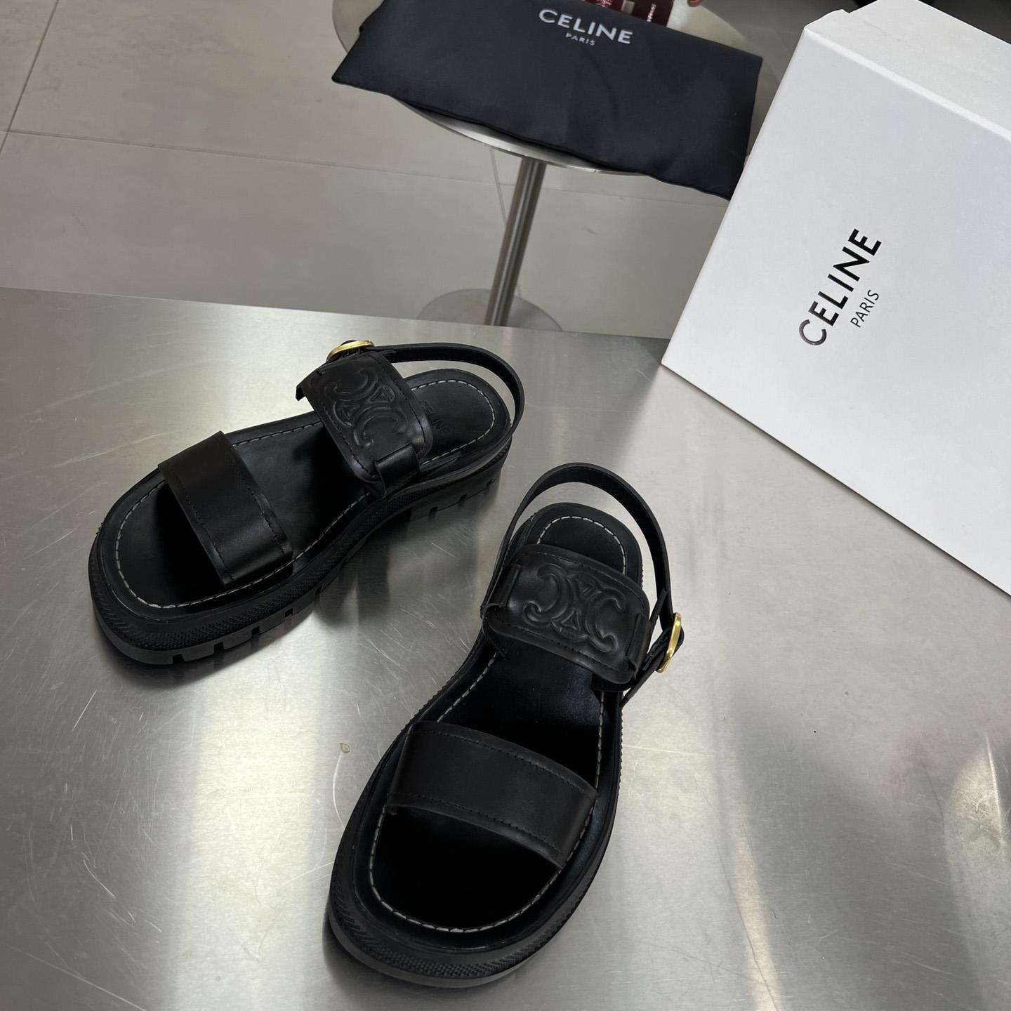 Celine Clea Triomphe Sandal In Vegetable - DopestKickz