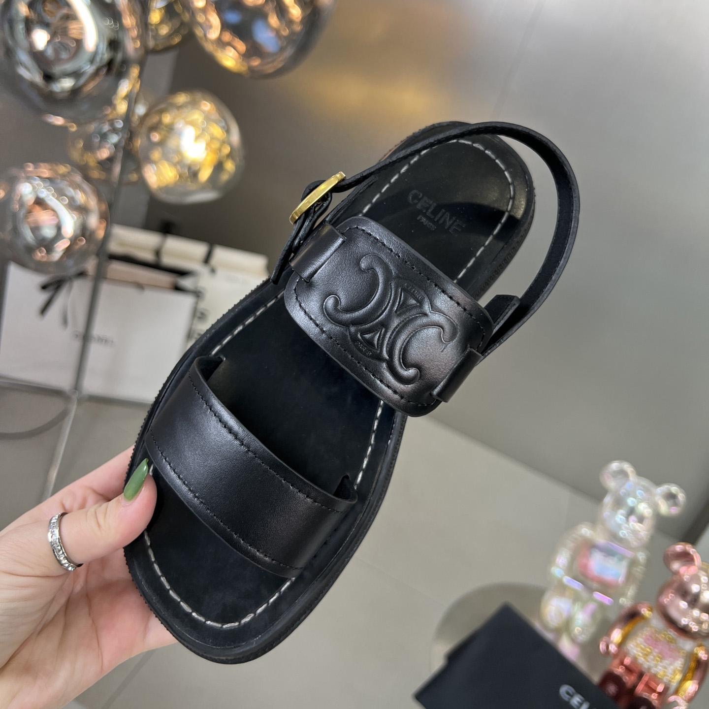 Celine Clea Triomphe Sandal In Vegetable - DopestKickz