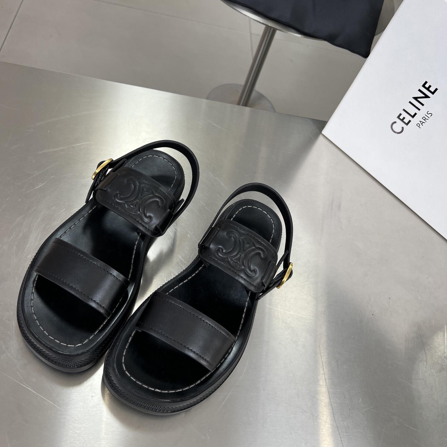 Celine Clea Triomphe Sandal In Vegetable - DopestKickz