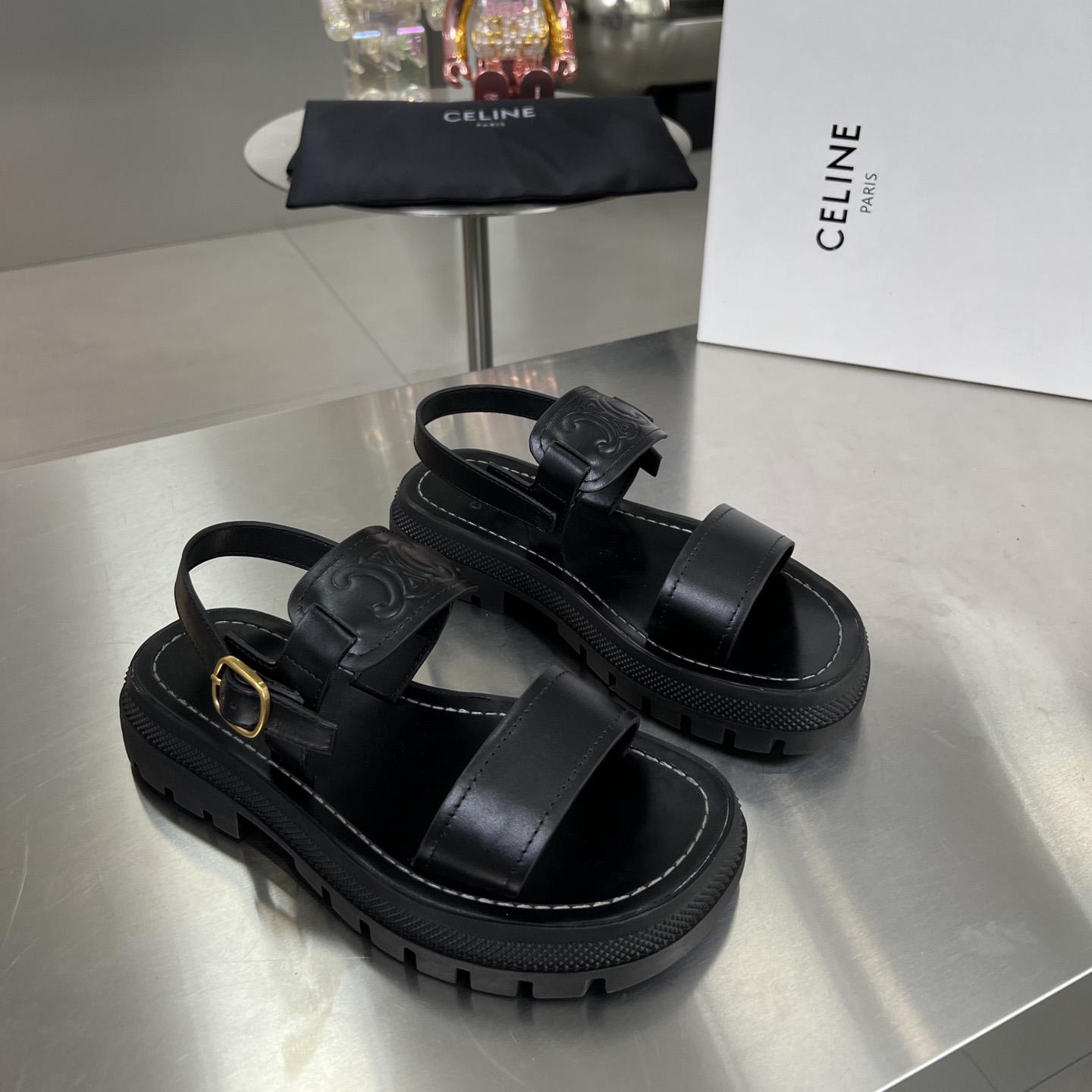 Celine Clea Triomphe Sandal In Vegetable - DopestKickz