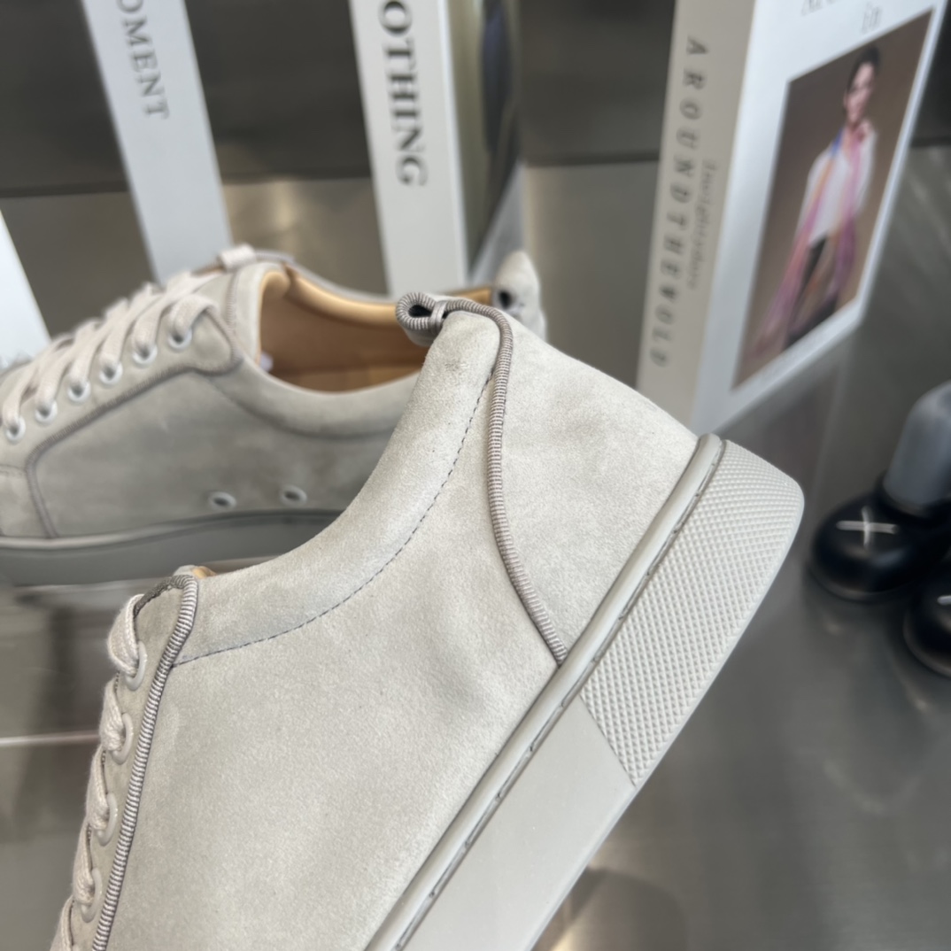 Christian Louboutin Louis Orlato Spiked Low-Top Sneakers - DopestKickz