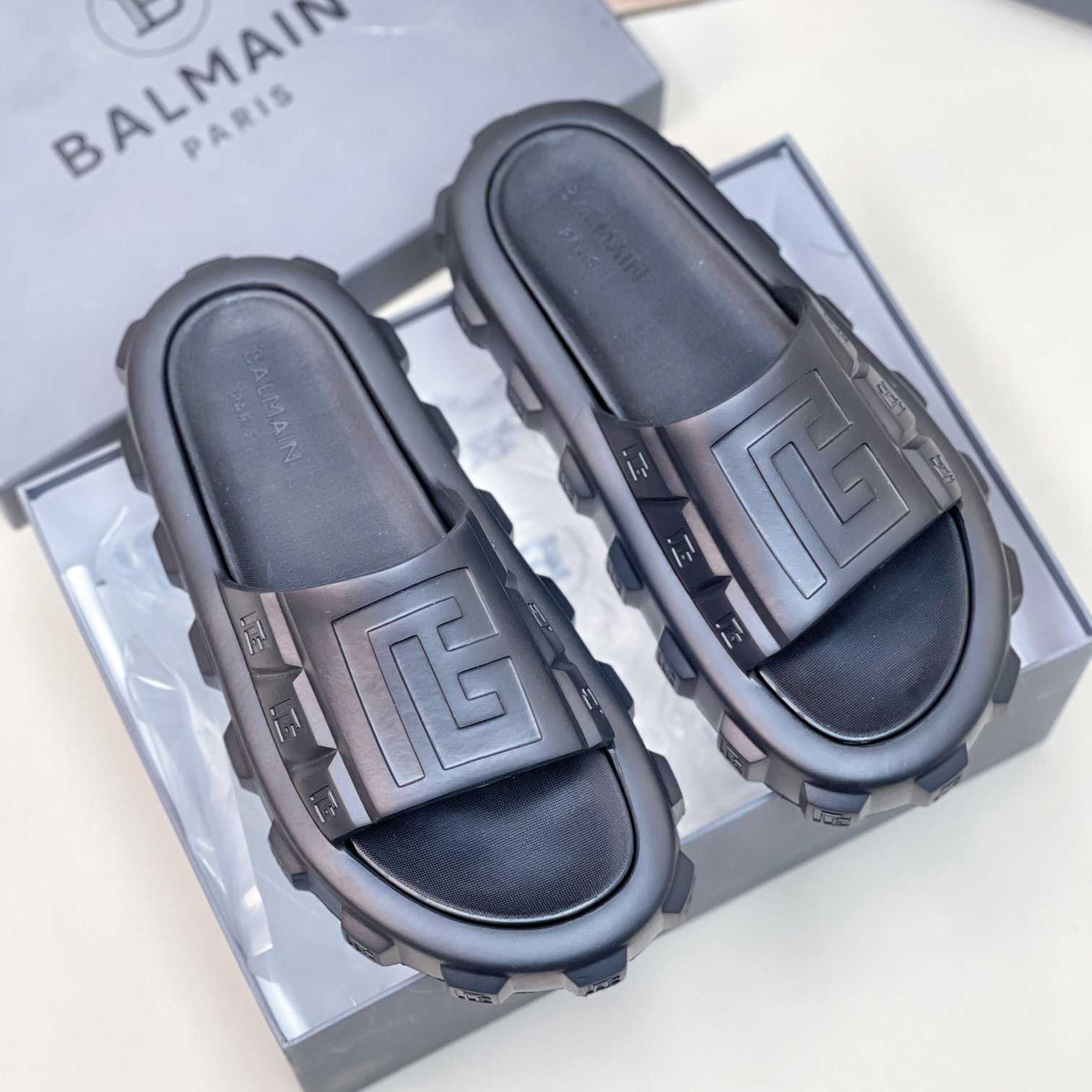 Balmain Ari Flat Mules - DopestKickz