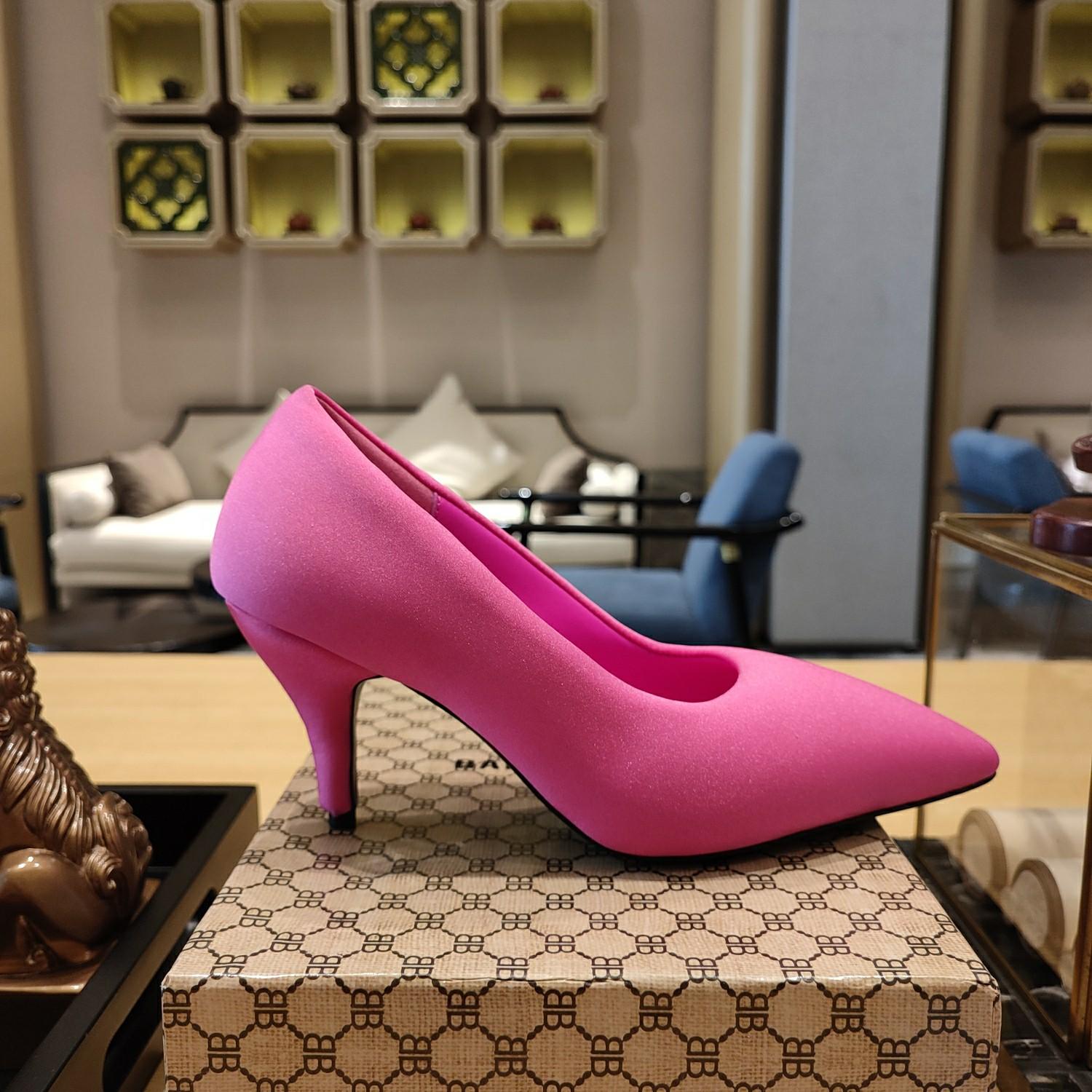 Balenciaga XL Pump 110mm In Neon Pink - DopestKickz