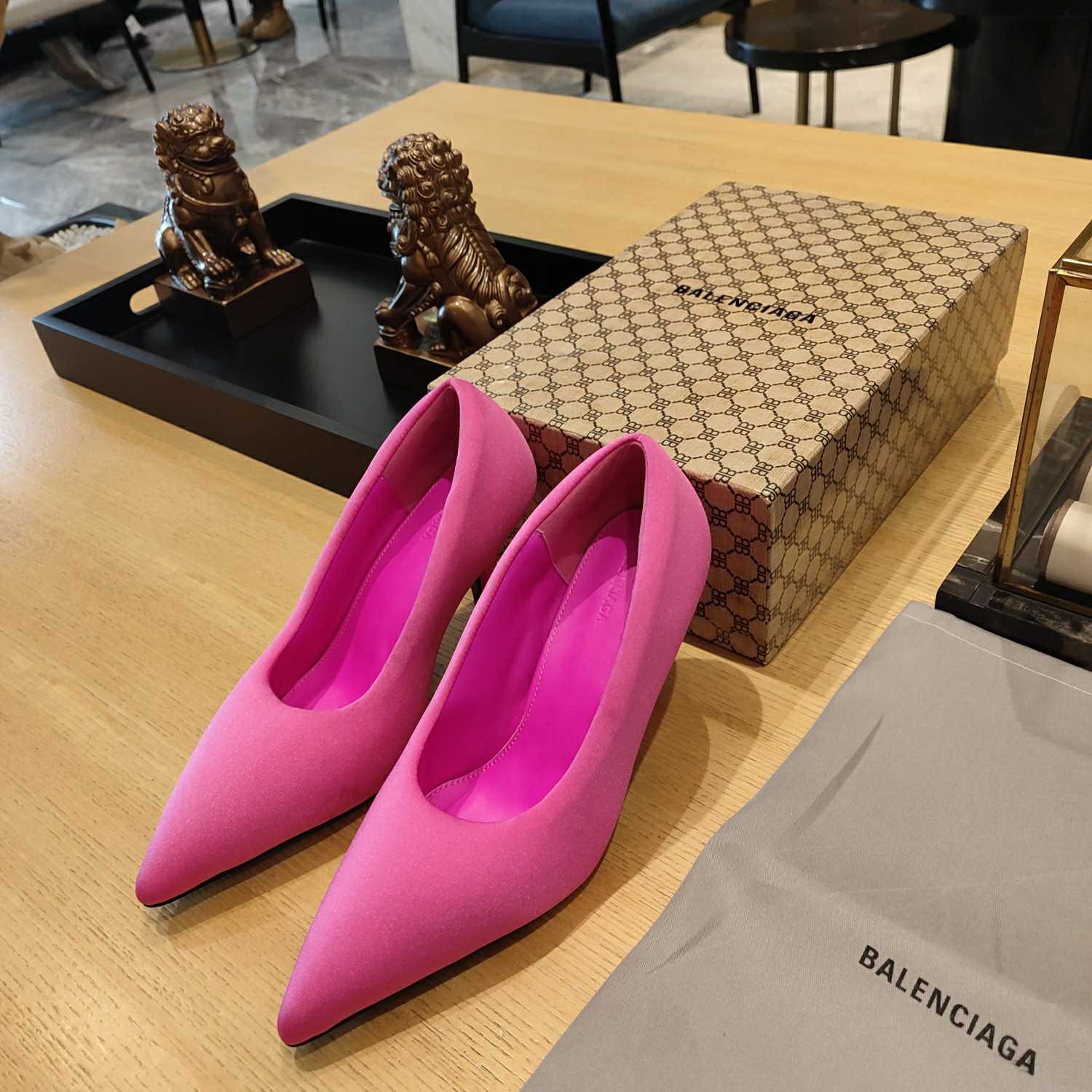 Balenciaga XL Pump 110mm In Neon Pink - DopestKickz
