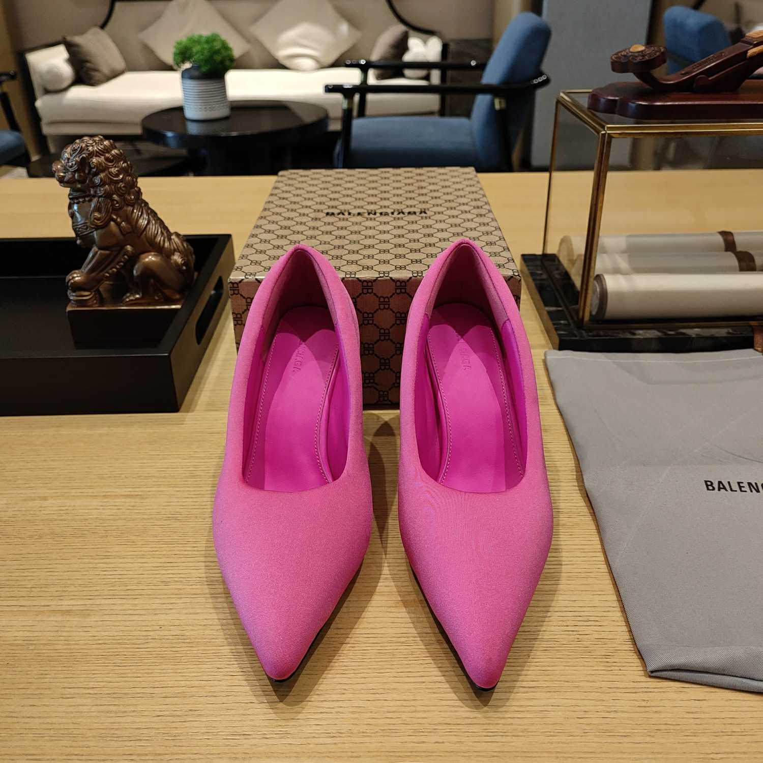 Balenciaga XL Pump 110mm In Neon Pink - DopestKickz