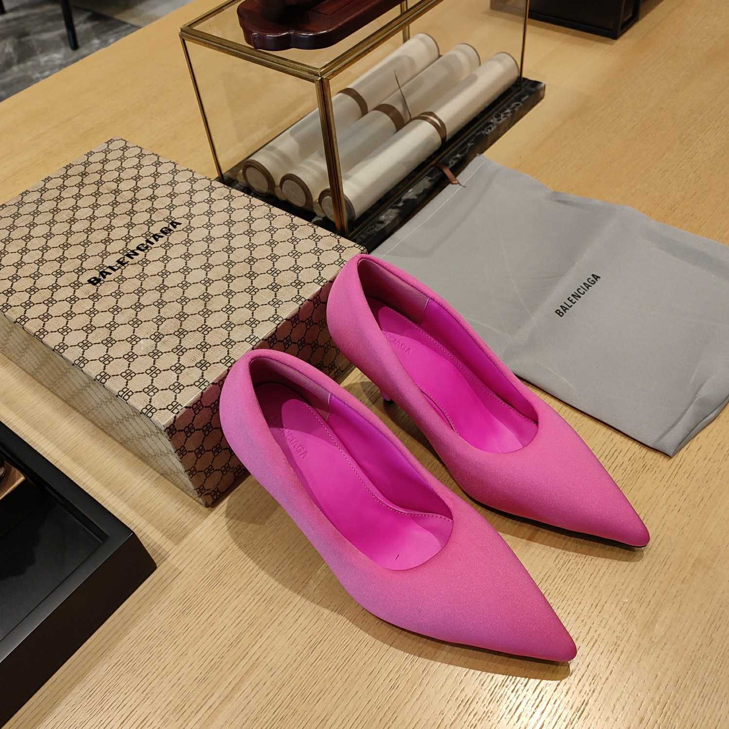 Balenciaga XL Pump 110mm In Neon Pink - DopestKickz