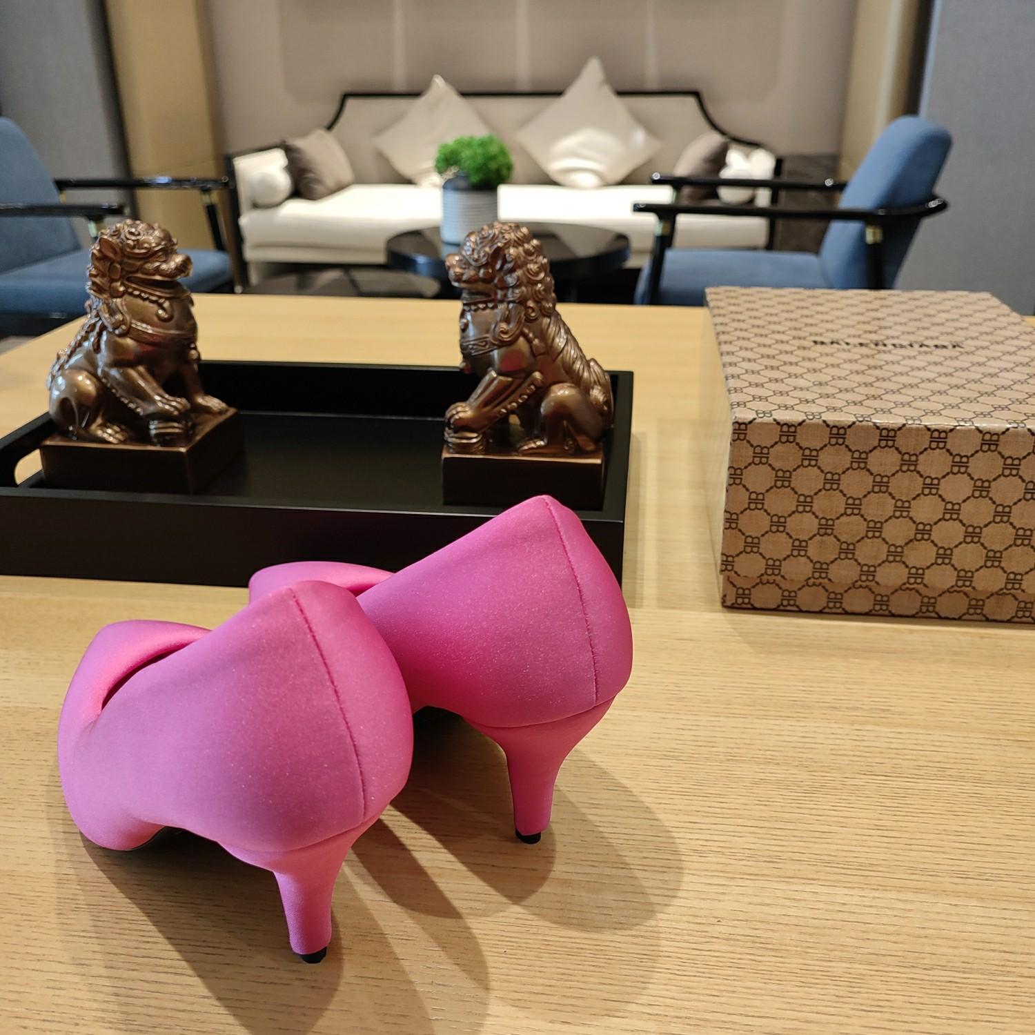 Balenciaga XL Pump 110mm In Neon Pink - DopestKickz