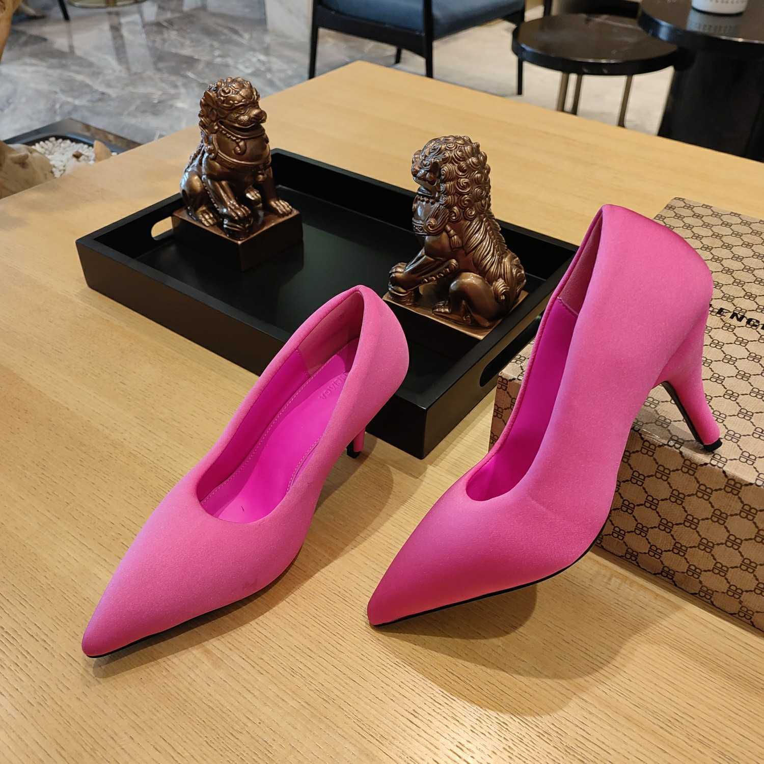 Balenciaga XL Pump 110mm In Neon Pink - DopestKickz