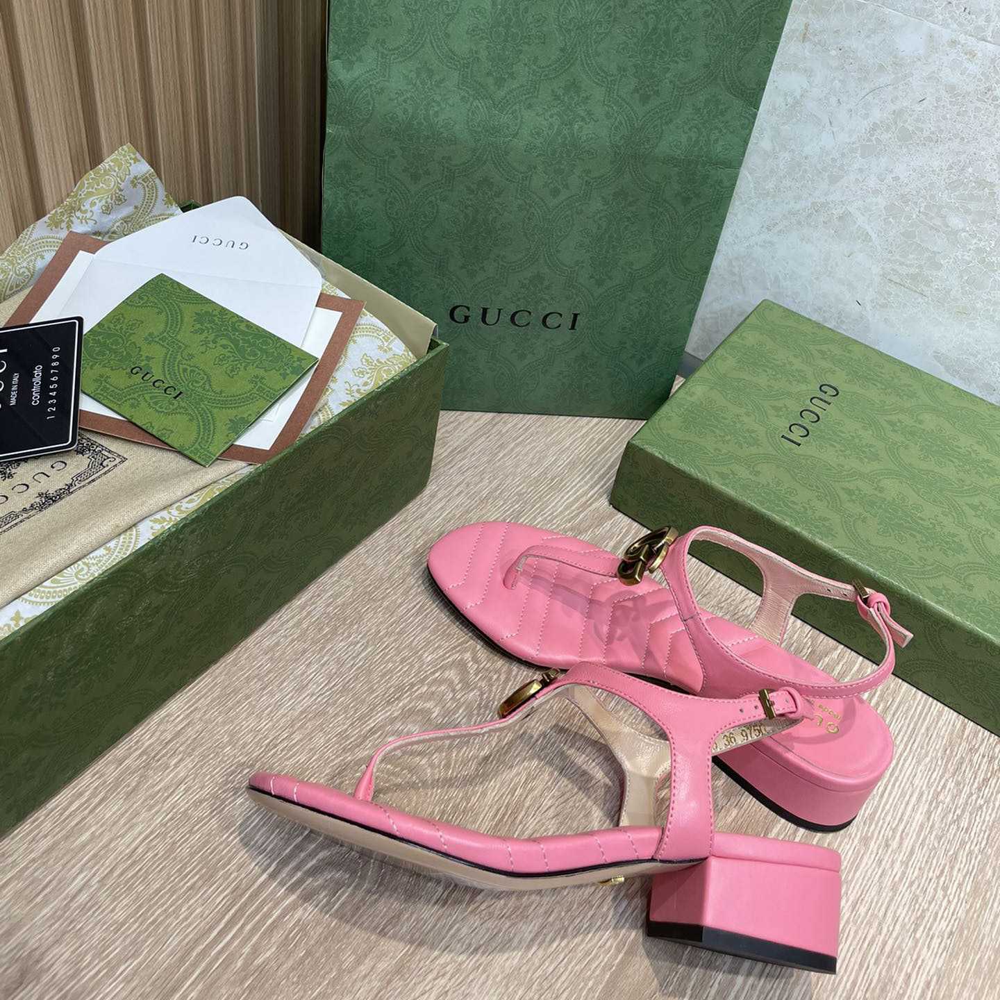 Gucci Women's Double G Sandal - DopestKickz