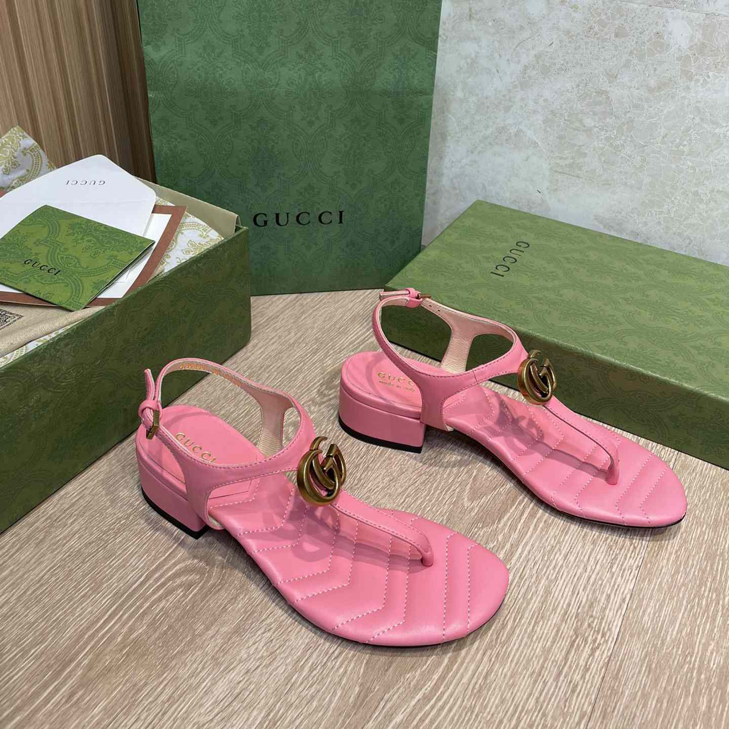 Gucci Women's Double G Sandal - DopestKickz