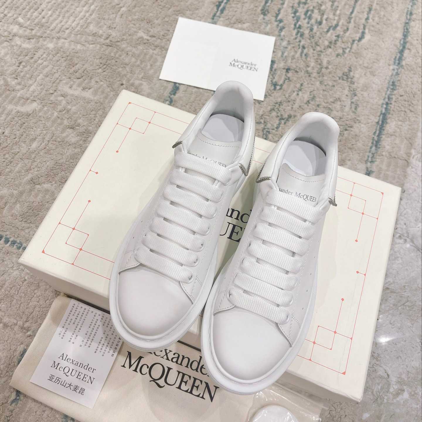 Alexander Mqueen Oversized Sneaker In White - DopestKickz