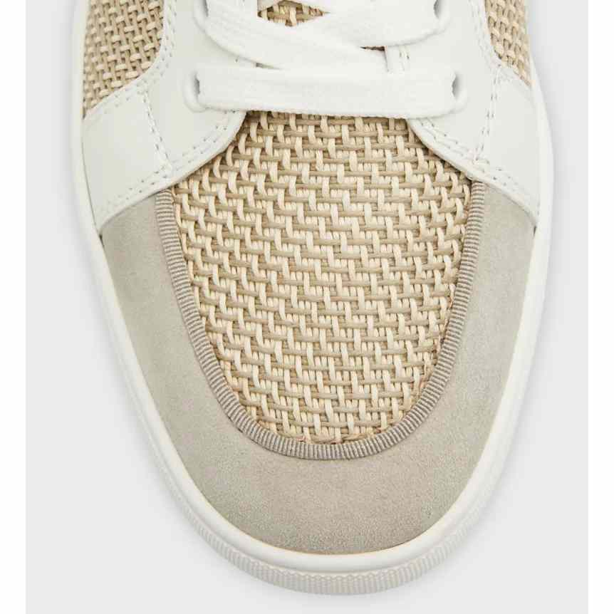 Christian Louboutin Rantulow Red Sole Leather Low-Top Sneakers  - DopestKickz