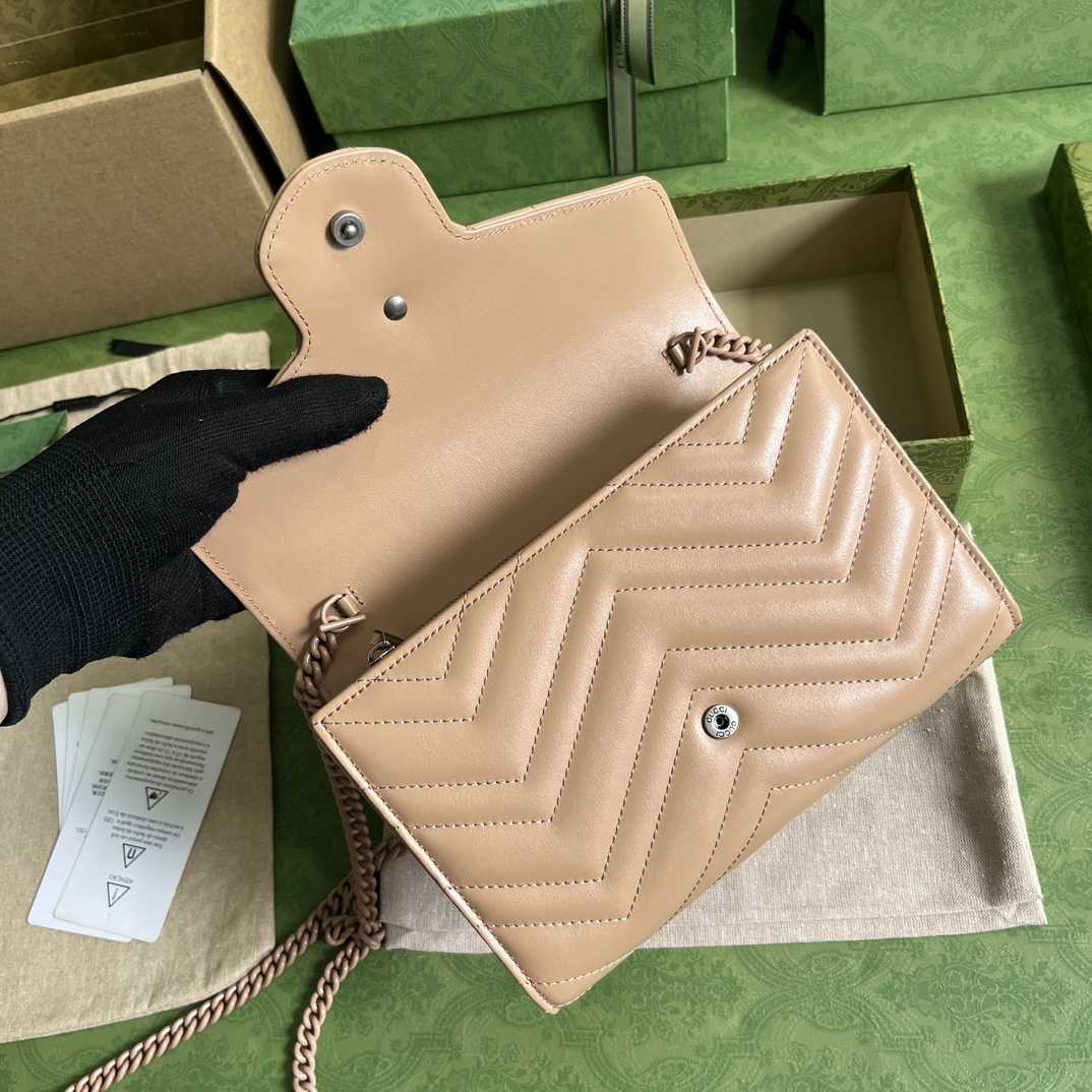 Gucci GG Marmont Matelassé Mini Bag(20-13-6cm)   - DopestKickz