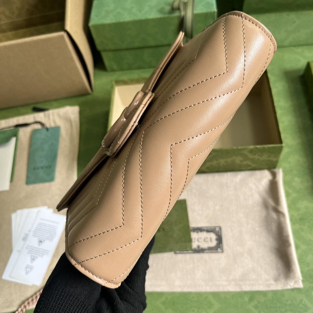 Gucci GG Marmont Matelassé Mini Bag(20-13-6cm)   - DopestKickz