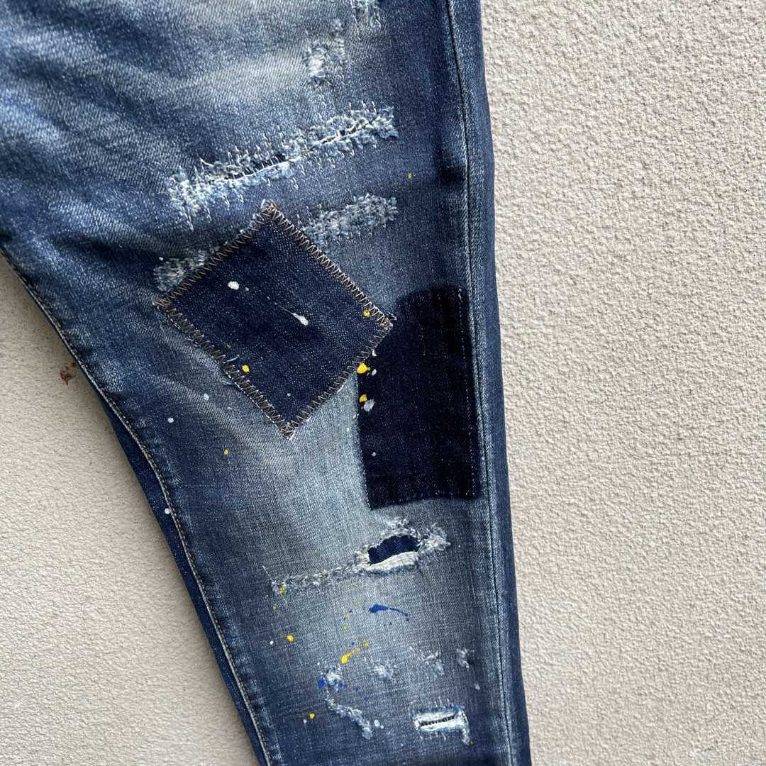 Dsquared2 Blue High-Rise Skinny Leg Jeans    DSQ100 - DopestKickz