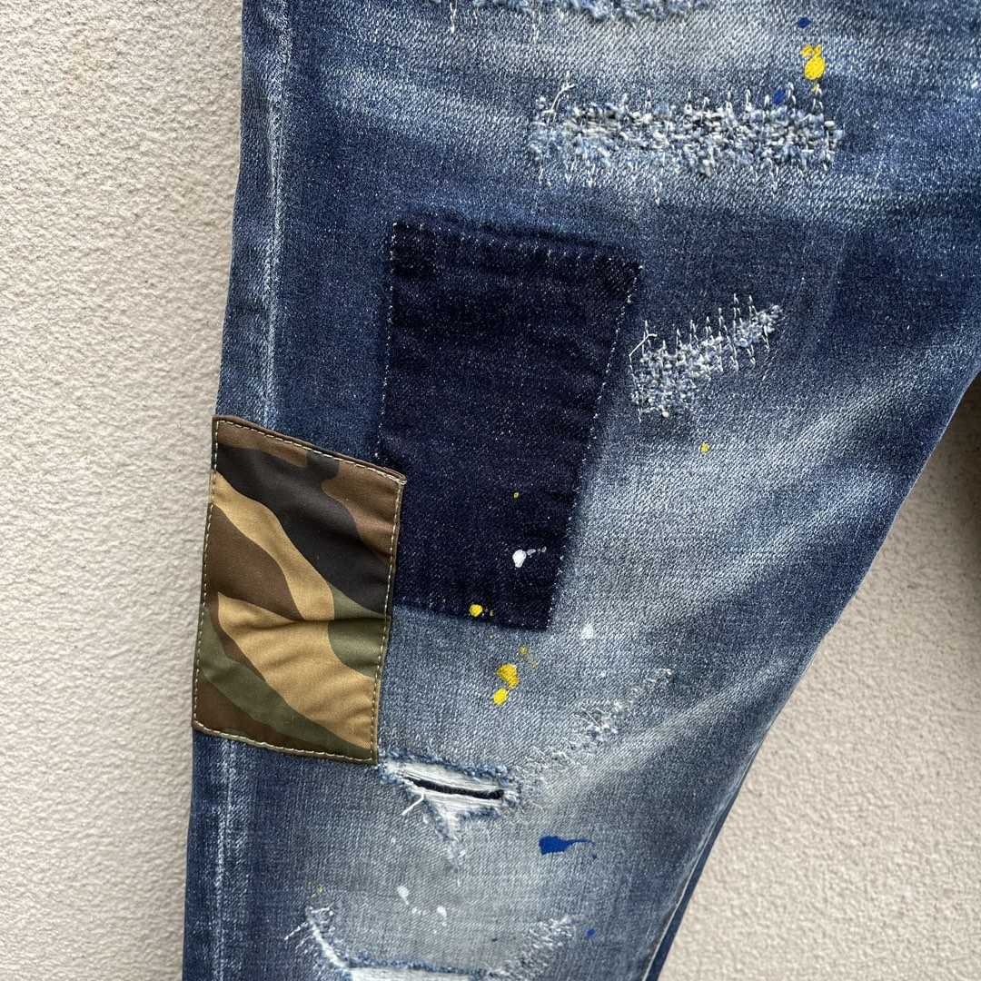 Dsquared2 Blue High-Rise Skinny Leg Jeans    DSQ100 - DopestKickz