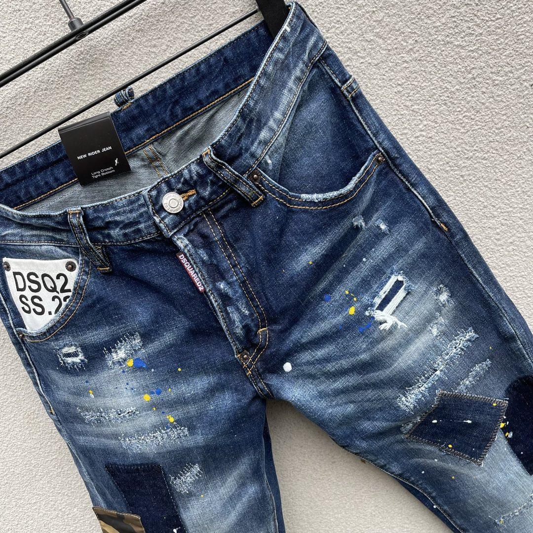 Dsquared2 Blue High-Rise Skinny Leg Jeans    DSQ100 - DopestKickz