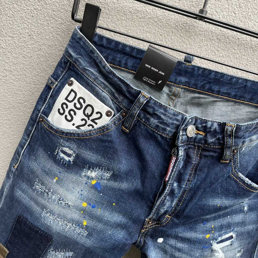 Dsquared2 Blue High-Rise Skinny Leg Jeans    DSQ100 - DopestKickz