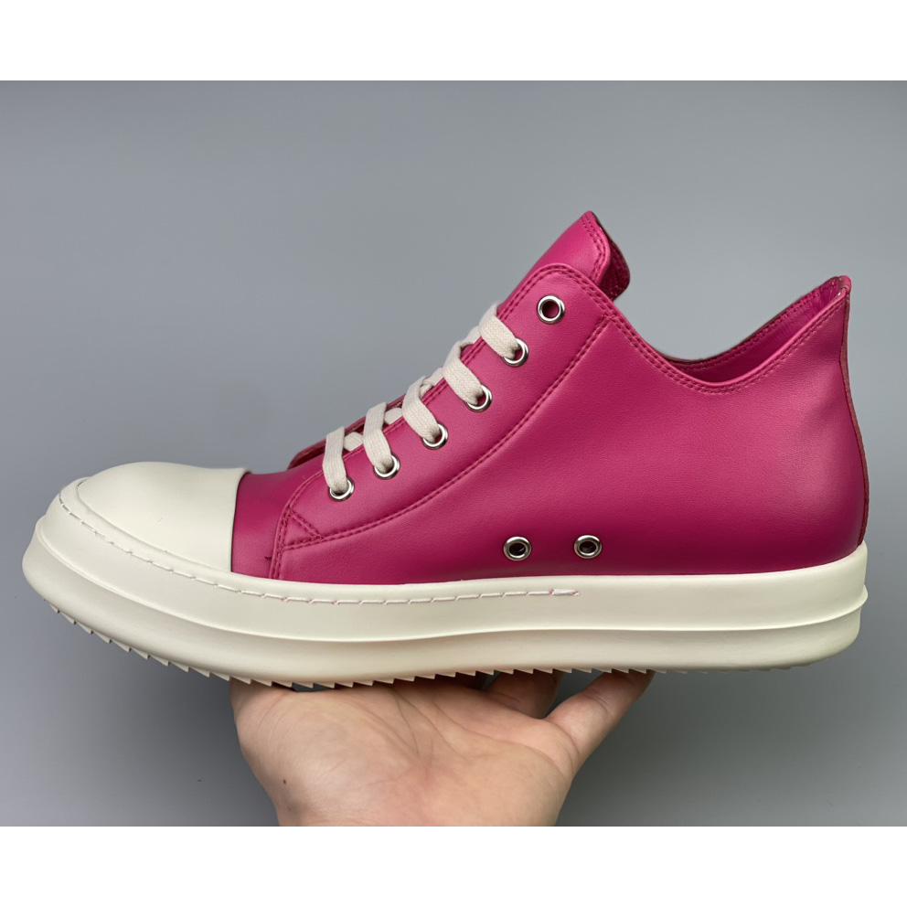 Rick Owens  Leather Low Sneakers - DopestKickz