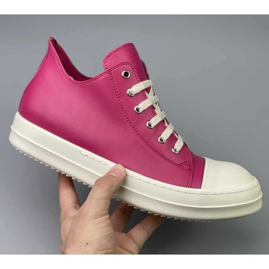 Rick Owens  Leather Low Sneakers - DopestKickz