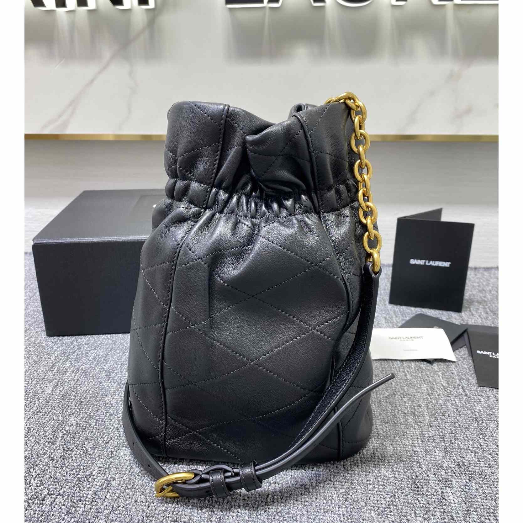 Saint Laurent Le Maillon Hook Bucket Bag(7.5x10.6x4.7cm) - DopestKickz