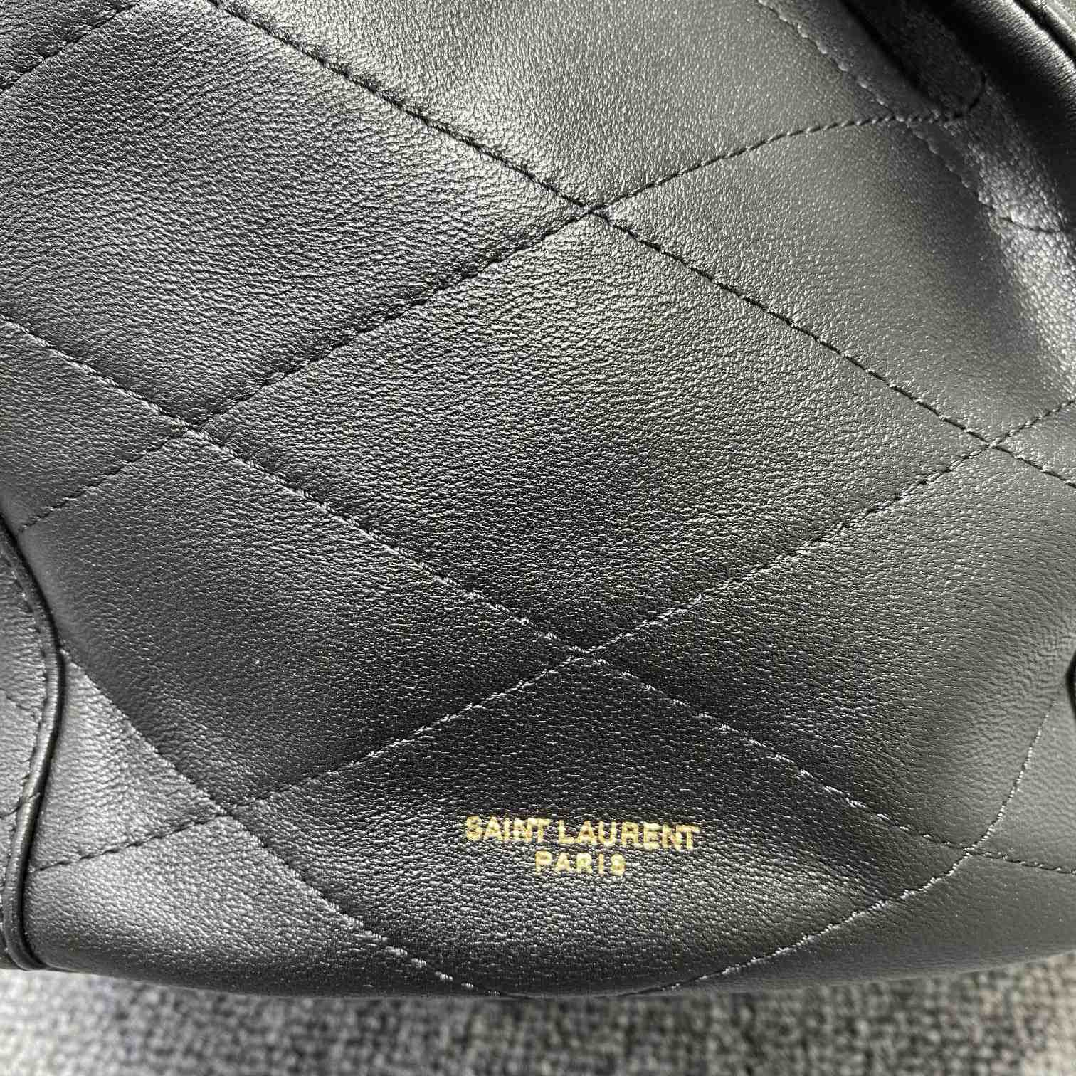 Saint Laurent Le Maillon Hook Bucket Bag(7.5x10.6x4.7cm) - DopestKickz
