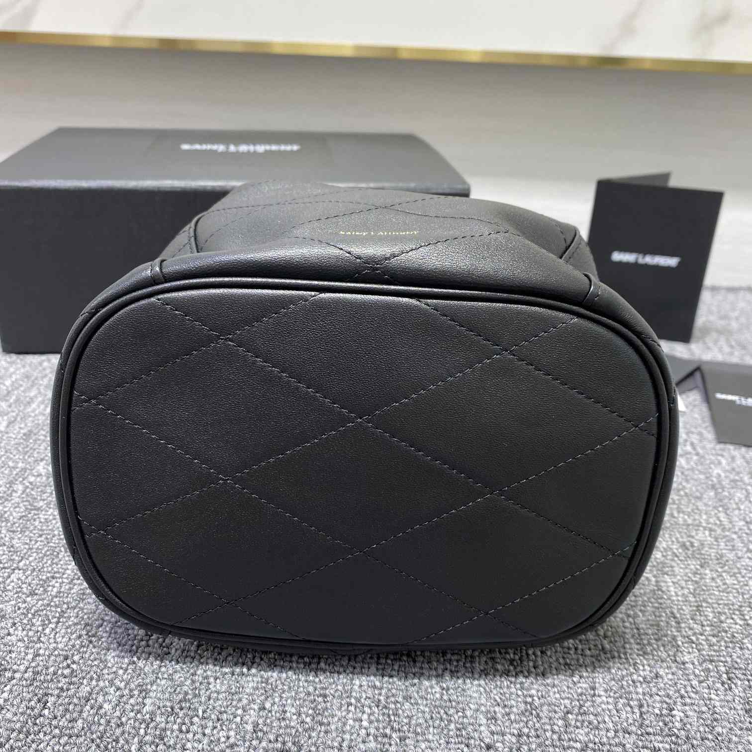 Saint Laurent Le Maillon Hook Bucket Bag(7.5x10.6x4.7cm) - DopestKickz