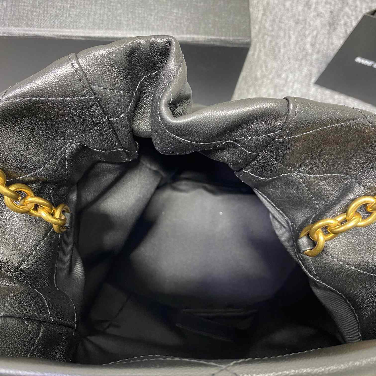 Saint Laurent Le Maillon Hook Bucket Bag(7.5x10.6x4.7cm) - DopestKickz