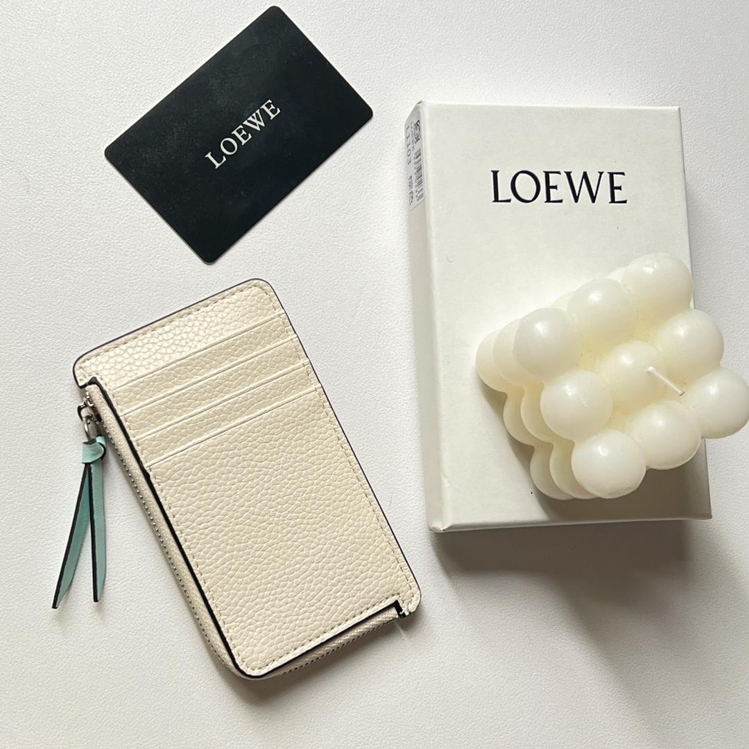 Loewe Coin Cardholder In Soft Grained Calfskin - DopestKickz