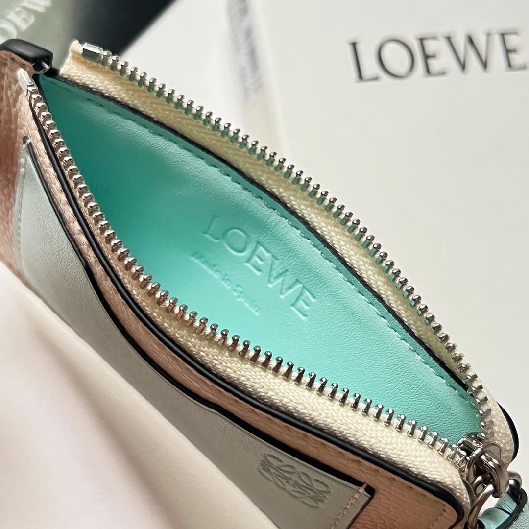 Loewe Coin Cardholder In Soft Grained Calfskin - DopestKickz