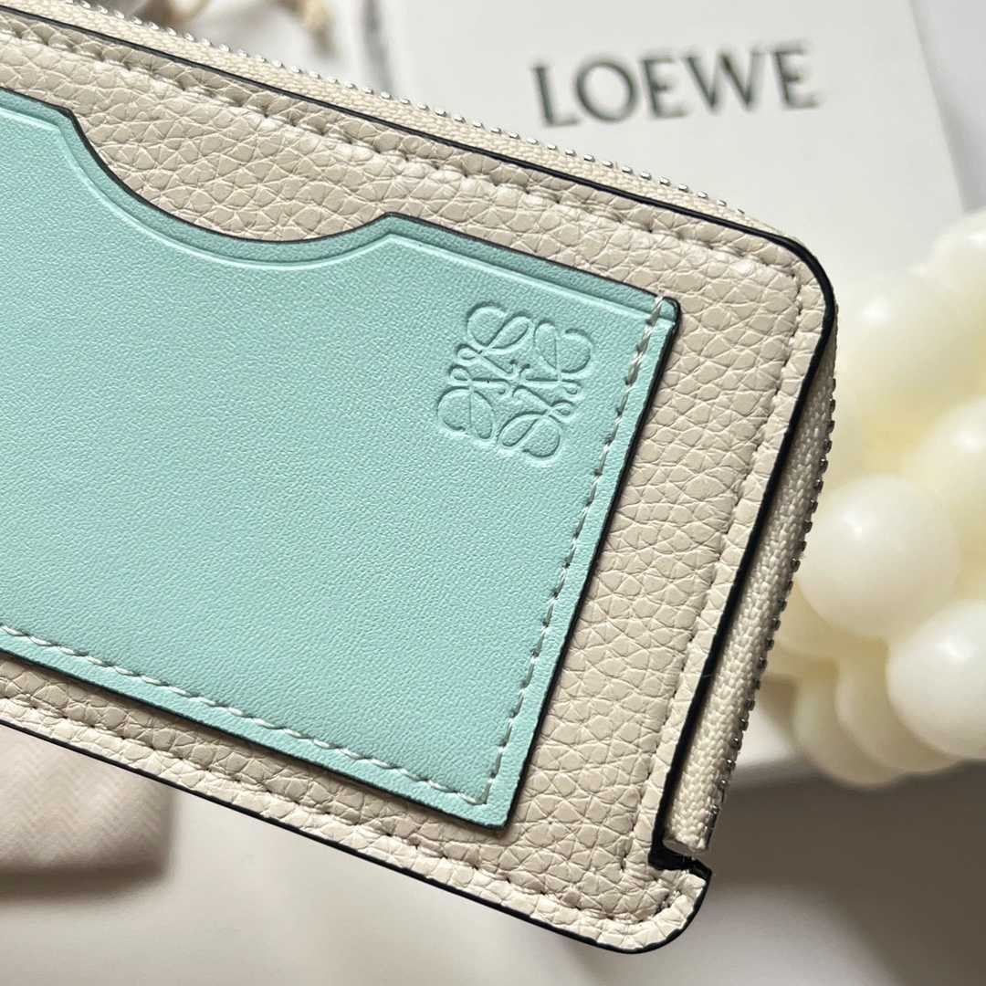 Loewe Coin Cardholder In Soft Grained Calfskin - DopestKickz