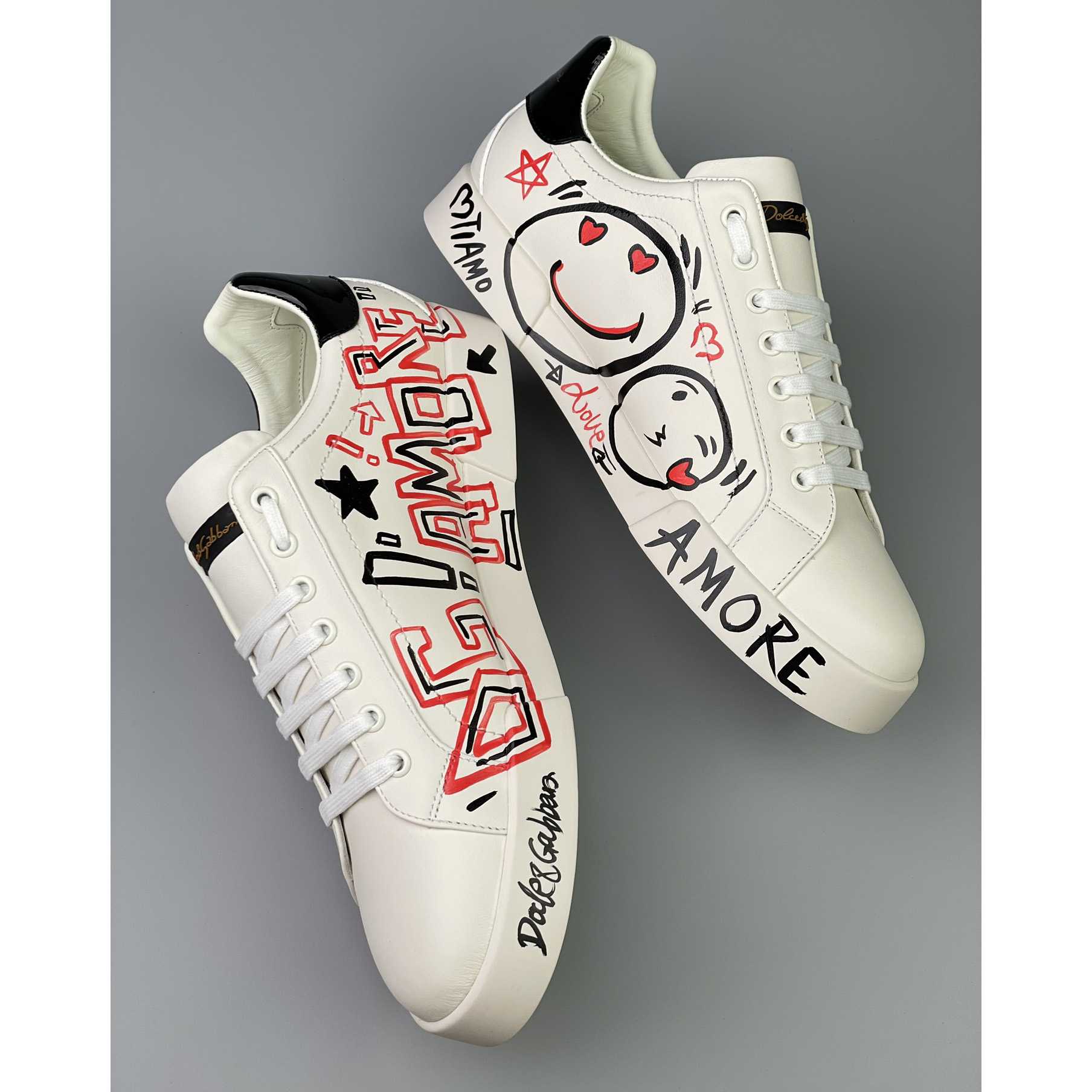 Dolce & Gabbana Portofino Cuore Sneakers - DopestKickz