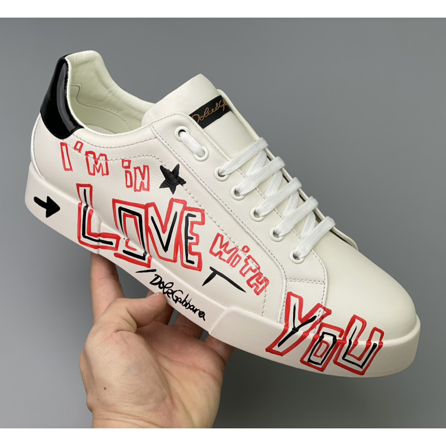 Dolce & Gabbana Portofino Cuore Sneakers - DopestKickz