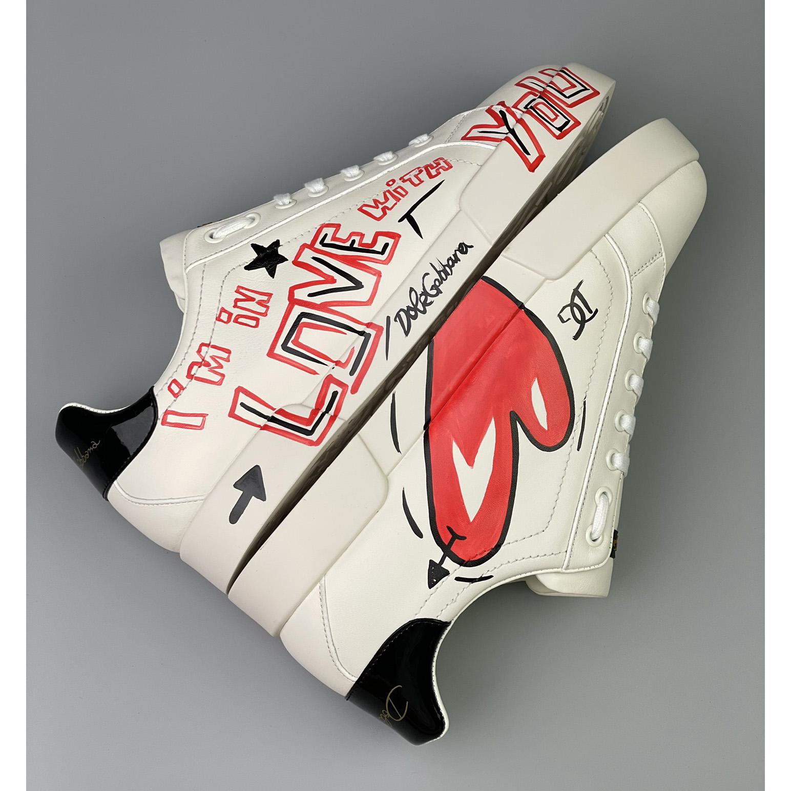 Dolce & Gabbana Portofino Cuore Sneakers - DopestKickz
