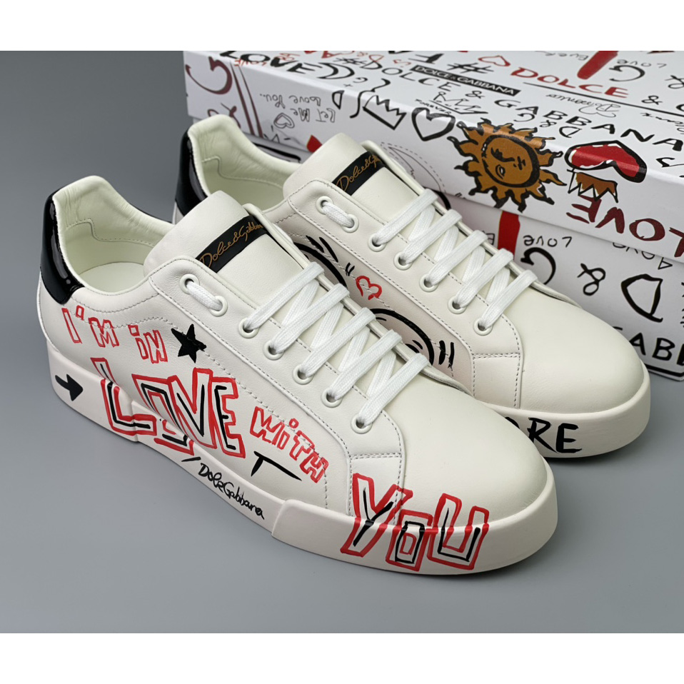 Dolce & Gabbana Portofino Cuore Sneakers - DopestKickz