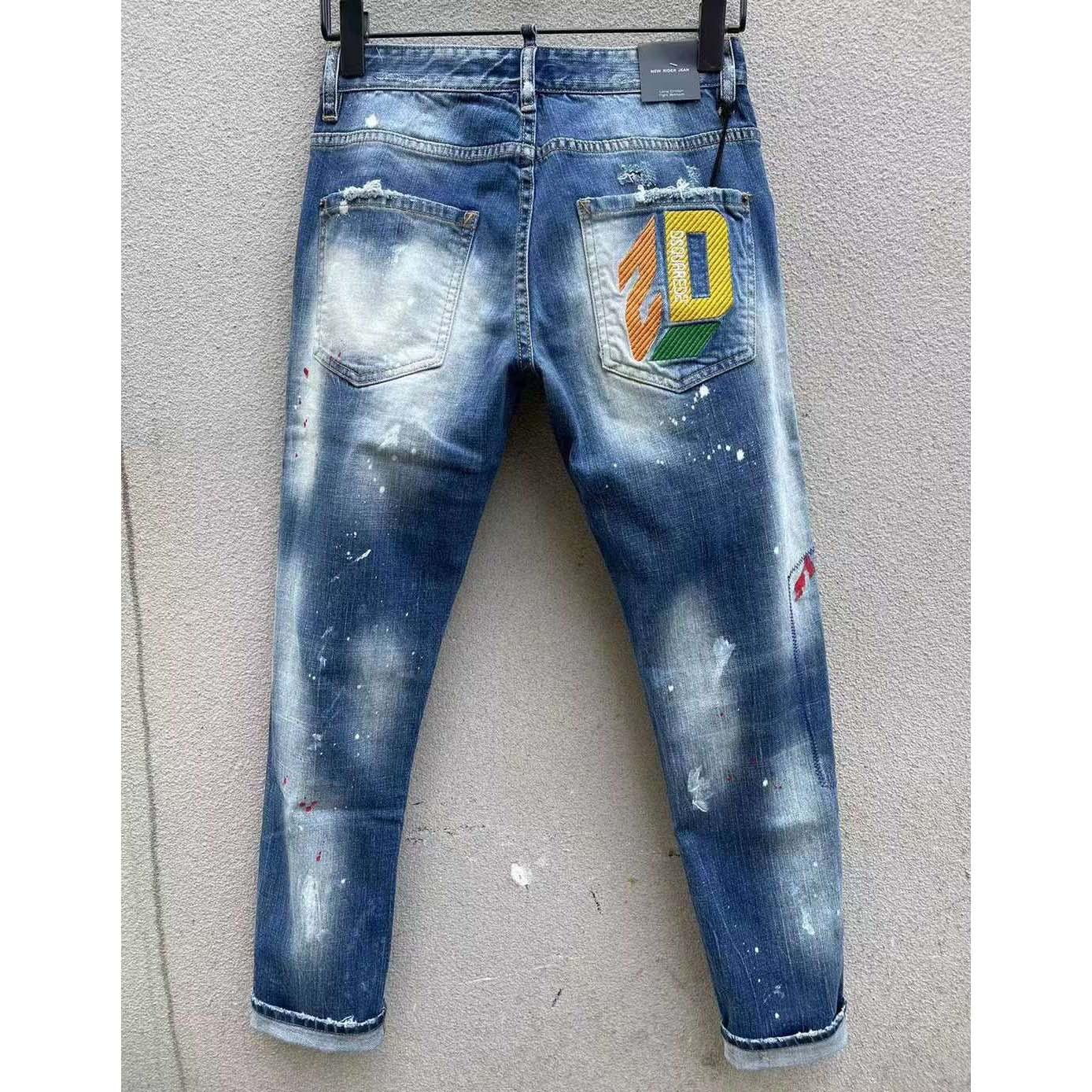 Dsquared2 Logo-embroidered Slim-cut Jeans   DSQ106 - DopestKickz